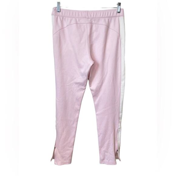 TORY BURCH SPORT Color Block Track Pants Pink & White Stripe Sz Small $135 MSRP - Picture 6 of 7